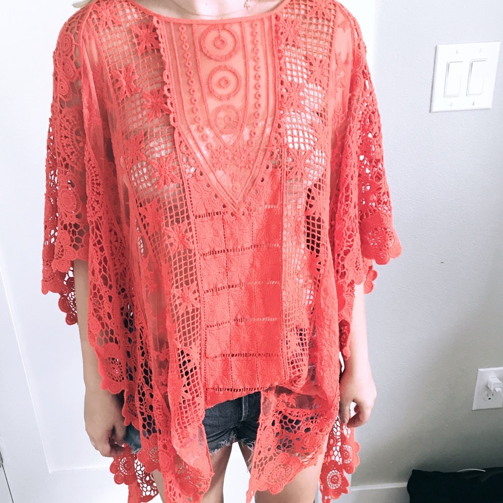 Red Woven Tunic